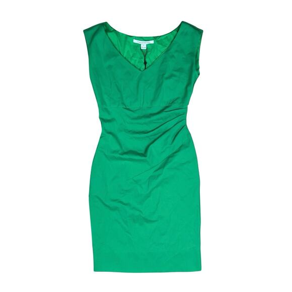 Diane Von Furstenberg Bevin Sleeveless Sheath Dress Spring Green Size 6 NEW - Picture 3 of 8